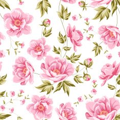 Elegant seamless peony pattern N10