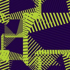 Colorful geometric messy lines seamless pattern vector