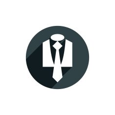 Suit vector icon isolated N3