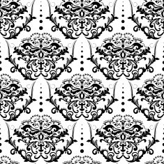 Vector damask seamless pattern background