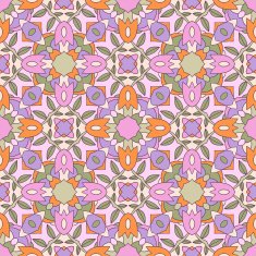 Seamless ornate geometric pattern N5