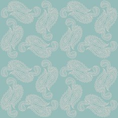 Lace seamless pattern on blue background