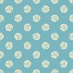 Seamless pattern with polka dots (abstract roses)