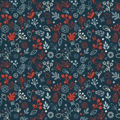 Simple Hand Drawing Floral Pattern