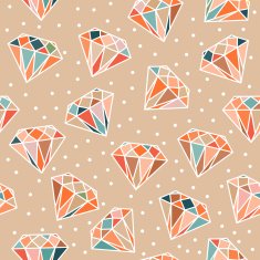 Seamless Pattern with Diamonds N15
