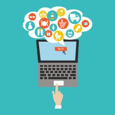 vector background online shopping store pattern icons