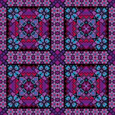 Ethnic mosaic ornamental background vector