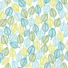 Beautiful spring leaves seamless pattern N2