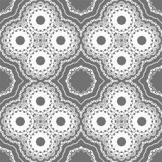 Seamless ornate geometric pattern N7
