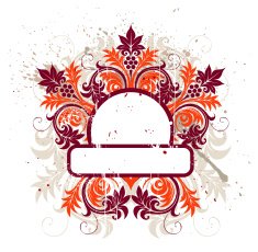 Grunge floral background N14