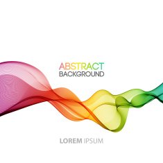 Abstract smoky waves background Template brochure design N24
