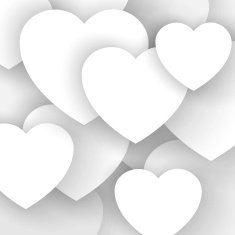 Heart applique background