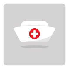 Vector of nurse hat icon N2