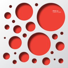Circles organic geometry Retro Abstract background
