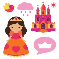 Princess clip art set N2
