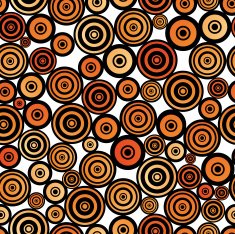 Retro style seamless circle pattern N2