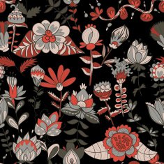 Seamless texture with flowers N107