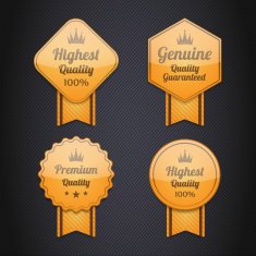 Vintage premium quality labels set N19