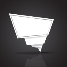 Abstract origami banner N5