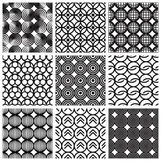 seamless geometric patterns set N3