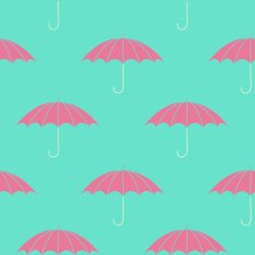 Seamless pattern with pink umbrella's N2