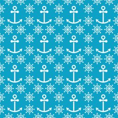 Seamless sea pattern with anchors hand wheels N10
