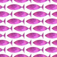 fish seamless pattern Vector Vector triangle fish N2