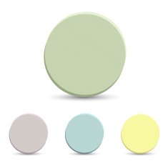 Set of colorful circle frames