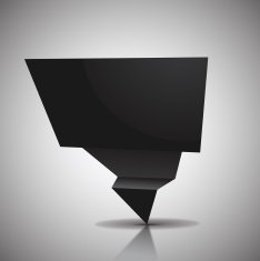 Abstract origami banner N6