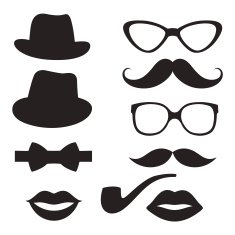 Retro hipster set
