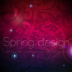 Floral Retro Background for Vintage Design N492