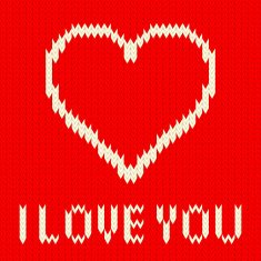 Knitted heart N3