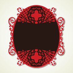 creative red vintage design
