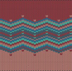 vector knitted background with zigzag