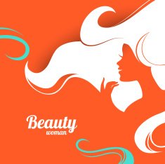 Beautiful fashion woman silhouette N7
