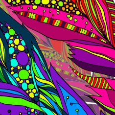 Background texture with bird feathers N2