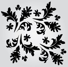 Floral card N17