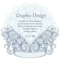 Vector vintage border frame N21