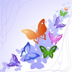 Flying butterflies N3
