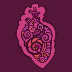 Decorative heart Ethnic pattern N2