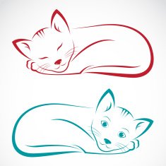 Vector image of an cat N9