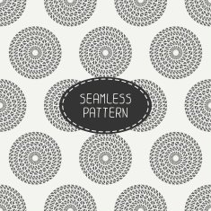 Geometric hipster line seamless pattern with circle round Wrapping paper N4