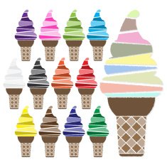 Vector set of ice cream icon N4
