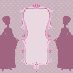 Rococo style vector background