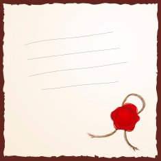 blank with wax seal