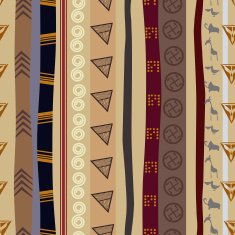 Seamless texture with animals motifs N2