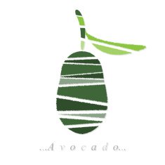 Vector of fruit avocado icon