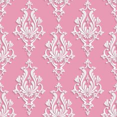 Vector Floral Damask Seamless Pattern N4