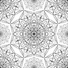Seamless vector ethnic ornament