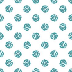 Seamless pattern with polka dots Abstract roses